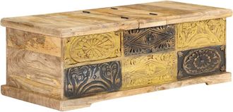 vidaXL Mesa De Centro Madera Maciza De Mango 100x50x35 Cm Vidaxl
