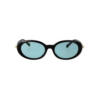 Tiffany & Co. Ovale Zonnebril - Dames - Accessoires - Zwart - Maat: 54 MM