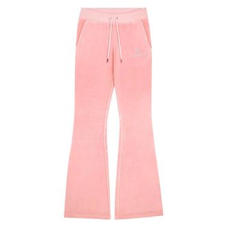 Juicy Couture Broeken, Dames, Roze, M, Juicy Script Velou Broek