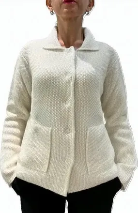 KANGRA White Hooded Blazer