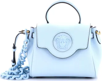 Versace La Medusa Top Handle Bag Leather Small