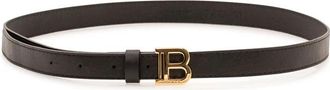 Balmain Slim Belt - unisex - Riemen - Zwart - 3XL - Leer - Accessoires