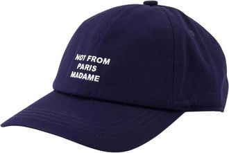Dr&ocirc;le de Monsieur Casquette Slogan - Heren - Petten - Blauw - ONE Size - Katoen - Accessoires