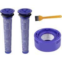 OEM Filtro Hepa Posterior Al Motor V7 V8 Y 2 Prefiltros Para Aspiradora V6 V7 V8, Kit De Filtros De Repuesto Para La Gama Dyson V7 V8 (paquete De 4) - Cre