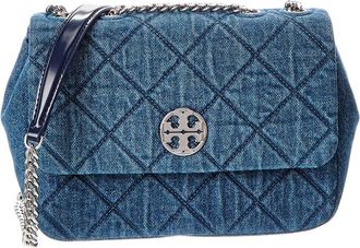 Tory Burch Willa Denim Small Shoulder Bag