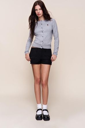 Guizio Penelope Patch Pocket Shorts in Black at Nordstrom, Size Xx-Small