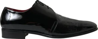 Dolce & Gabbana Black Patent Leather Formal Mens Shoes