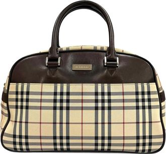 Burberry Pre-owned Burberry House Check Canvas Handbag Ladies LSDSRZARPNESCUIA