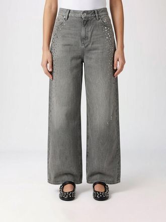 Golden Goose Jeans a gamba larga Golden Goose in denim con borchie