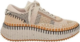 Chlo&eacute; Nama Whipstitch-Trim Low Top Sneaker, Brand Size 39 ( US Size 9 )