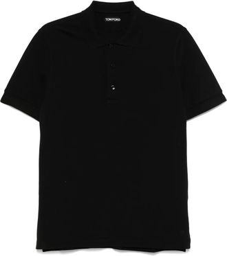 Tom Ford Polo in piqué - Nero