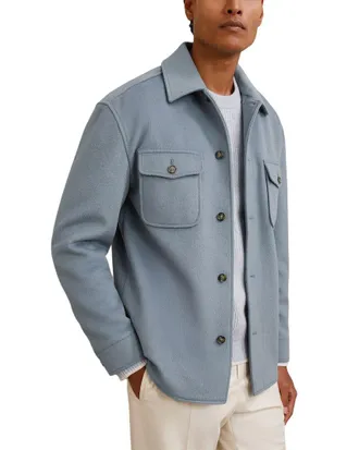 Reiss Liam Wool-Blend Casual Shirt