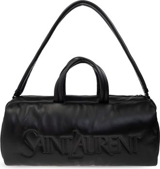 Saint Laurent Leren duffeltas - Zwart