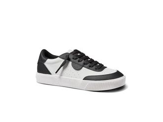 Reef Lay Day Seas Womens Shoes Black/White Leather : 7.5 B - Medium, Leather/Rubber