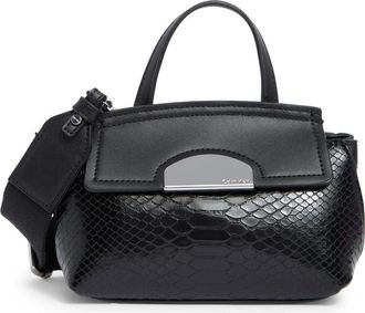 Calvin Klein Arabella Crossbody Bag in Black/Silver at Nordstrom Rack