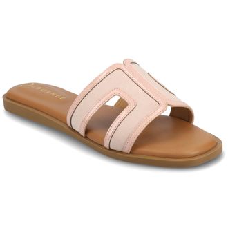 Journee Collection Womens Primah Wide Width Flat Sandals