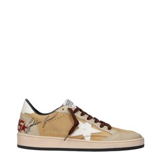 Golden Goose Ball Star Hombres Zapatillas Ante Beige/Latte