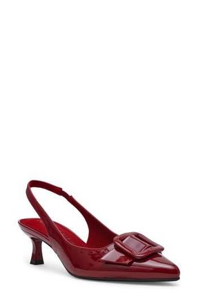 Anne Klein Ivona Slingback Pump in Burgundy Patent at Nordstrom Rack, Size 7.5