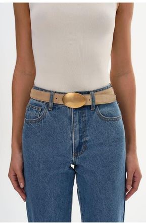 LaMarque Marbella | Suede Belt in Stone at Nordstrom, Size X-Small