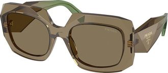 Prada PR B23SF Asian Fit 29E90F Womens Sunglasses Brown Size 55