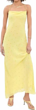 Bec&bridge Arielle Slip Maxi Dress In Yellow