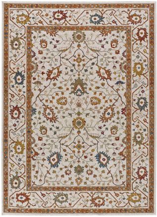 Atticgo Alfombra vintage beige/terracota 140x200 cm