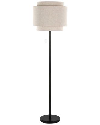 LumiSource LumiSource Tier 64in Contemporary Floor Lamp with Linen Shade