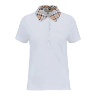 Barbour Polo Shirts, female, White, Size: XL Malvern Polo Shirt