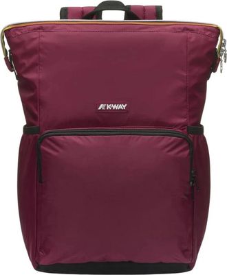 K-Way Lichtgewicht Opvouwbare Regenjas Rugzak - unisex - Rugzakken - Rood - ONE Size - Nylon - Tassen