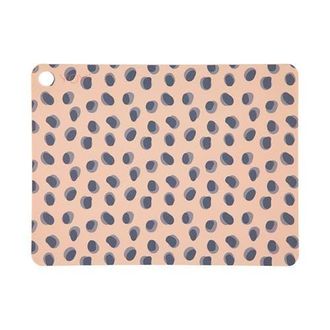 OYOY Placemat Leopard Dots - Set of 2 in Camel at Nordstrom