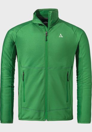 Sch&ouml;ffel Fleecejacke SCH&Ouml;FFEL Fleece Jk Style Cascata MNS, Herren, Gr. 48, gr&uuml;n (6705, gr&uuml;n), Oberstoff: 94% Polyester, 6% Elasthan, regular fit, hoch geschlos