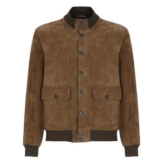 The Jack Leathers Heren, Jassen, Bruin, Maat: 2XL Su&egrave;de