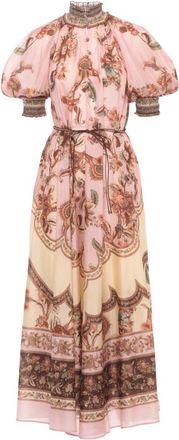 Zimmermann Aster Billow Maxi Jurk - Dames - Maxi kleedjes - Veelkleurig - XS - Kleedjes