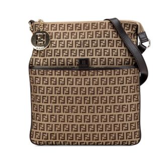 Fendi Pre-owned Fendi Zucchino Canvas Crossbody Ladies 2415 8BT151 YNV 098
