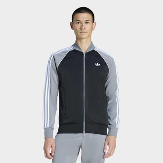 adidas Trainingsjacke ADIDAS ORIGINALS SST TT, Herren, Gr. XXL, schwarz, grau, wei&szlig;, Obermaterial: 70% Polyester, 30% Baumwolle, Jacken Trainingsjacke