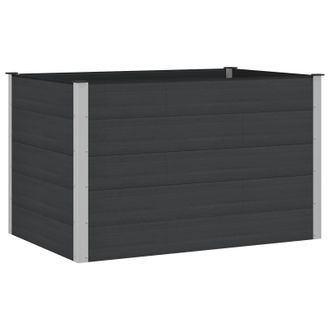 vidaXL Arriate Elevado Negro 150 X 100 X 91 Cm Vidaxl