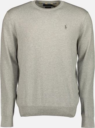 Ralph Lauren Mens Slim Fit Cotton Jumper - Navy - Size: 38