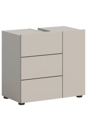 MID.YOU Mid.you Waschbeckenunterschrank, Kaschmir, Holzwerkstoff, 1 F&auml;cher, 60x57x34 cm, FSC MIX, stehend, freistehend, Badezimmer, Badm&ouml;bel, Waschbeckenunter