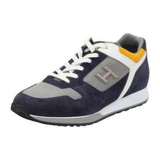 Hogan H321 Allacciato H Flock - - Shoes - Uomo - Blu - 44 EU