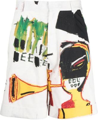 Honey Fucking Dijon Graphic Print Cotton Shorts