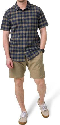 FlyLow Anderson Collared Shirt In Twig-Night-Plaid