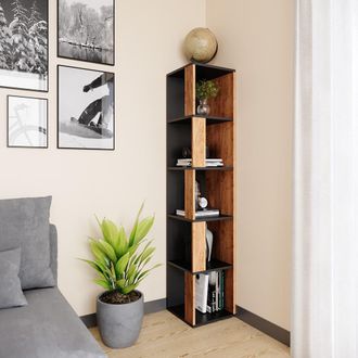 Vicco Estante De Esquina Lio, Roble Dorado, 33.3 X 162.2 Cm