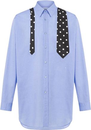 Moschino tie-print shirt - Purple