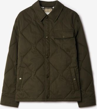 Burberry Gabardine Padded Overshirt
