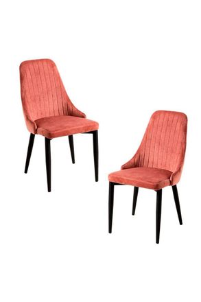 Regalos Miguel Regalos Miguel - Packs Sillas Comedor - Pack 2 Sillas Kan Terciopelo - Rosa