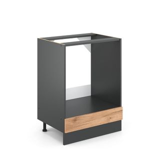 Vicco Armario Para Horno Empotrado R-line, Roble Dorado, 60 Cm Sin Encimera, Vicco