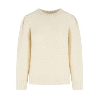 Isabel Marant Dames, Truien, Beige, Maat: M Wol