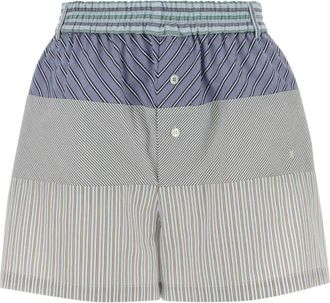 Moschino Multicolor Stripes Shorts