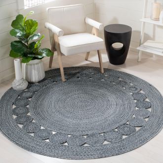 Safavieh Cape Cod Hand Made Area Rug, Charcoal Bohemian Style Non-Shedding