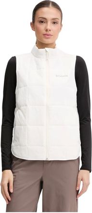 Columbia Fitness, Dames, Wit, L, Leer, Sienna Hill Gewatteerd Vest